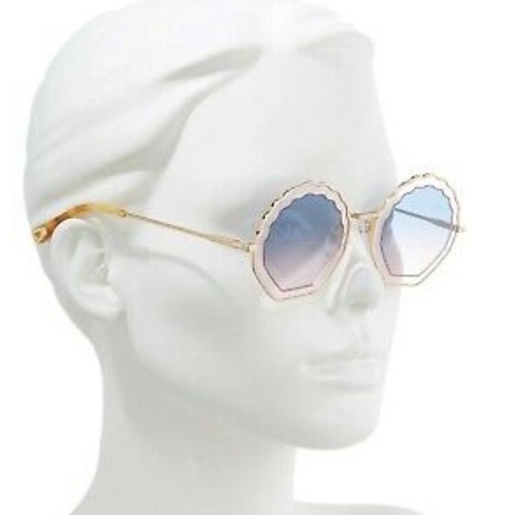 Chloe Tally Blue to Pink Gradient Sunglasses - Picture 3 of 3
